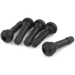 Car Vehicle Black Plastic Cap Rubber Tire Tyre Valve Stem Set 5 Pcs-36