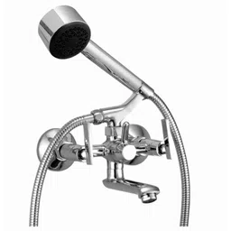 Jainex Step Wall Mixer  with Hand Shower &a; Free Tap Cleaner, STP-2741-8