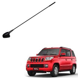 Auto Pearl Black Mount Rubber Mast Flexible Car Roof Antenna with Anti-Theft Design For Mahindra TUV300-12