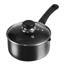 Vinod Hanos 1.7 Litre Non Stick Induction Friendly Saucepan with Lid, HANSSP16 (Pack of 3)-0