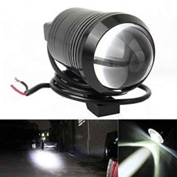 AOW U1 LED Motorycle Fog Light Bike Projector Auxillary Spot Beam Light (Black, 2 Pc) for Bullet Classic Desert Storm-41