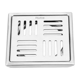 Ruhe Ruby 5x5 inch Stainless Steel 304 Matt Finish Square Floor Drain, 16-0506-15-picture-24