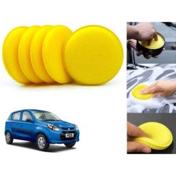 Auto Pearl Polyurethane Beige Washing &a; Waxing Polish Foam Sponge for Alto800 2012-2016 (Pack of 5)-picture-22