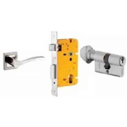 Dorset ML Series Fina 70mm Stainless Steel Door Handle Lock Set with Knob &a; Key, ML FIN OR (Pack of 3)-image-67