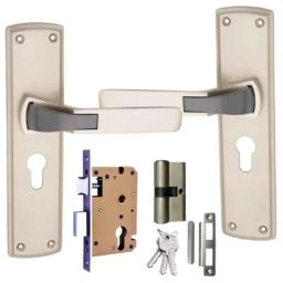 ATOM 200mm Zinc Silver Satin Finish Mortise Door Lock Set, MH-O42-CY-SS-BSK-image-25