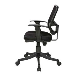 Regent Square Mesh Net &a; Metal Black Chair with Novel Handle (Pack of 2) image 3