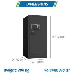 Godrej NX Advanced 370 Litre Digi+Bio+Mechanical Home Locker with Inbuilt I-buzz Alarm, Automatic Freeze, Low Battery Indicator &a; Master Password image 5