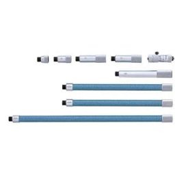 Mitutoyo 50-1000mm Extension Rod Tubular Vernier Inside Micrometer with 8 Pcs Extension Rod, 137-204-18