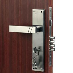 Voltizi ‎Sierra 10 inch ‎Stainless Steel ‎Matt Finish Mortise Main &a; Bedroom Lock Set-image-82