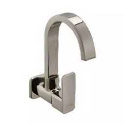 Cera Ruby Metal Quarter Turn Single Lever Wall Mount Sink Cock, F1005251GG-picture-7