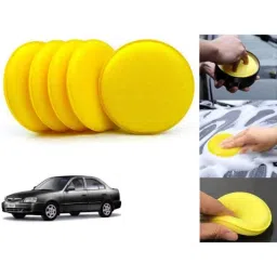 Auto Pearl Polyurethane Beige Washing &a; Waxing Polish Foam Sponge for Accent (Pack of 5)-picture-26