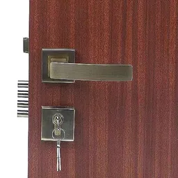 Homexpert Rose LB-10001 Stainless Steel Antique Brass Finish Cylindrical Plate Both Side Key Mortise Door Lock Set-picture-7