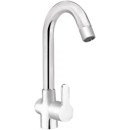 IRIS EVA Brass Chrome Finish Swan Neck Pillar Tap-image-30