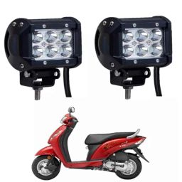 Cartronics 18W 6 LED Aluminum Bar Fog Light for Honda Activa I-13