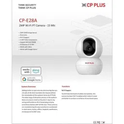 CP PLUS CP-E28A 2MP Full HD PT Smart Wi-Fi Camera with 2 Way Talk &a; Motion Tracking image 2