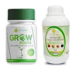 Go Garden 50g Grow Roots Dry Powder Rooting Hormone &a; 250ml Premium Liquid Seaweed Fertilizer Combo-picture-13