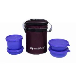 Signoraware Pink 600 ml Buddy Lunch Box with Bag, 535-picture-36