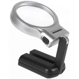Stealodeal 65mm Black &a; Silver Magnifying Glass, Magnification: 3X-picture-25