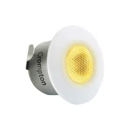 Crompton Star Domestic 2W Round LED Spot Light, LSRR2-WW (Pack of 6)-picture-0