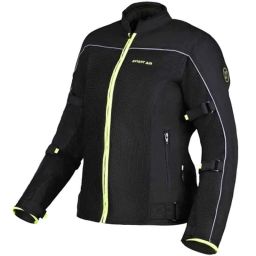 AllExtreme AVIANT AIR Mesh Fabric Black Women Bike Riding Jacket with Armour, Elbows &a; Shoulders Protection, Size: M-image-52