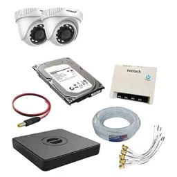 Prama 1MP 2 Pcs Dome CCTV Camera Kit with 4 Channel DVR, 1TB Hard Disk &a; 70 m Wire-42