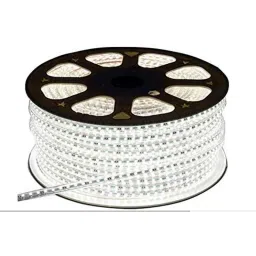 RSCT 100W 20m Plastic White LED Decorative Ceiling Rope Light with Adapter, SMD3014-2