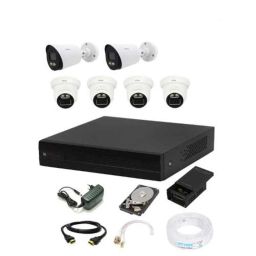 CP Plus 2.4MP White &a; Black 2 Pcs Outdoor &a; 4 Pcs Indoor Camera with 8 Channel DVR Kit-18
