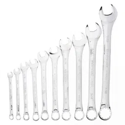 Westward 10Pcs Steel Full Polish Offset Combination Wrench Set, 33M573-picture-0