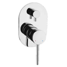 Drizzle Flora Brass Chrome Finish Silver 4 Way Single Lever Diverter, AFLORA4DIVERT-picture-33