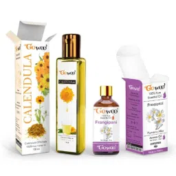 GoWoo 2 Pcs 10ml Natural Undiluted Frangipani Aroma Oil &a; 100ml Calendula Carrier Oil Set, GWOC548-P20+P171-picture-35