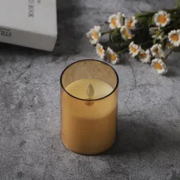 verox Acrylic Flameless LED Candles with Remote Control and Timer - AA Battery-Powered Candle image 3