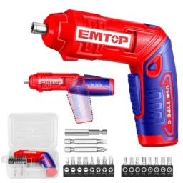 EMTOP 4V 240rpm Cordless Screwdriver, ECSR0408-2