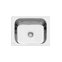 Cera Quatrino 24x18 inch Stainless Steel Single Bowl Kitchen Sink, Gloss Finish, Top Mount, 1.0 mm Thick, Grade: 304, B4511123-image-30