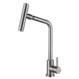 Aquieen Tesla Stainless Steel Silver Kitchen Sink Tap with Connecting Hose-image-74