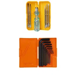 Hillgrove HGCM3M1 9 Pcs Carbon Steel Full Hex Allen Key Kit with 5 in 1 Screwdriver Bolt Spanner Wrench Set-8