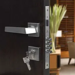 Voltizi Rose Stainless Steel Matt Finish Both Side Key Mortise Door Lock Handle Set with 3 Computer Keys, Rajdut-OSK-R-image-99