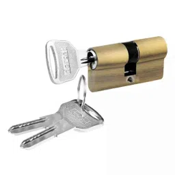 Dorset CL 411 PT 100mm Stainless Steel Antique Brass Finish Euro Profile Pin Cylinder Lock-image-39