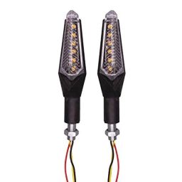 AllExtreme Extsyb2 Dual Tone 6 Led Side Indicator Light Front Rear Universal Fit Turn Signal Lamp For Bikes And Motorcycles (Yellow &a; Blue), (Pack of 2)-28