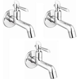 IRIS Croma Brass Chrome Finish Long Body Bib Tap (Pack of 3)-27