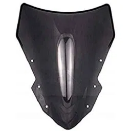 Meenu Arts Visor Glass (Black) Universal for All Bikes A51-15