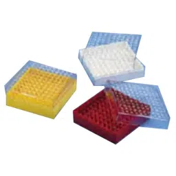 Tarsons 1.8ml Polycarbonate 100 Places Red Cryo Box, 524020R-6