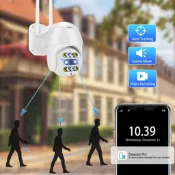 Power Pixel 5MP Dual Lens Wi-Fi PTZ Camera with Weather Proof, Coloured Day/Night Vision &a; Face Detection image 4