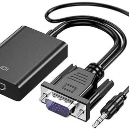 WiredCom HDMI Cable 0.8 m VGA Male to HDMI Female 3.5MM Audio Jack-6