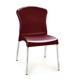 Cello Milano Plastic Brown Chair-picture-26