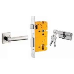 Dorset ML Series Cara 70mm Stainless Steel Door Handle Lock Set with Both Side Key Cylinder, ML CAR OR-picture-17