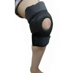 Sahyog Wellness 17.2-19.6 inch Polyurethane Black Knee Support for Men &a; Women, Size: M-44
