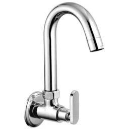 Drizzle Solo 1/2 inch Brass Chrome Finish Quarter Turn Sink Cock with Foam Flow &a; 360 deg Moveable Spout-picture-49