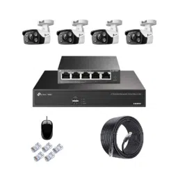 TP-Link VIGI C340 4MP Full Colour Outdoor Network IP Combo Kit with 4 Channel NVR, 4 Cameras, 5 Port POE Switch, D-LINK 100M LAN Cable-picture-30