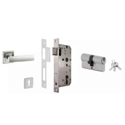 Dorset ML Series Eden 70mm Stainless Steel Door Handle Lock Set with Both Side Key Cylinder-picture-13