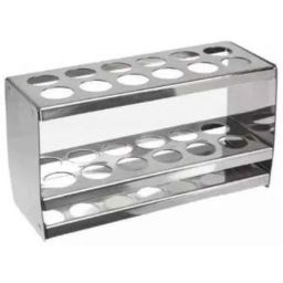Rasayan 40 mm Aluminum Sheet Double Tier Test Tube Rack with 24 Slots (Pack of 5)-19